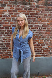 Hearts Gilet Denim Blue