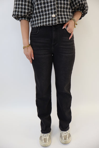 Straight Leg Jeans Black | HM5314-4