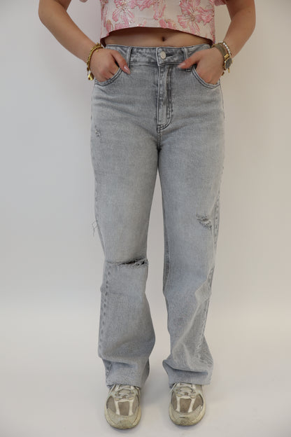 Wide Leg Jeans Grey W3610-1