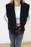 Teddy Gilet Black